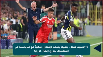 10 لاعبين فقط.. بنفيكا يصمد ويتعادل سلبياً مع فنربخشة في إسطنبول بدوري أبطال أوروبا